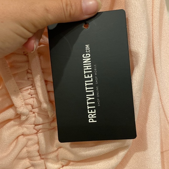 *New* Light Pink Jumpsuit from PrettyLittleThing with adjustable tie at front - Picture 4 of 8